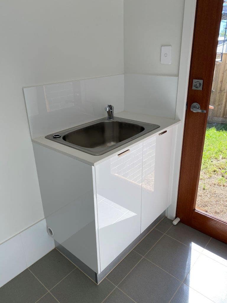 Laundry stone benchtop